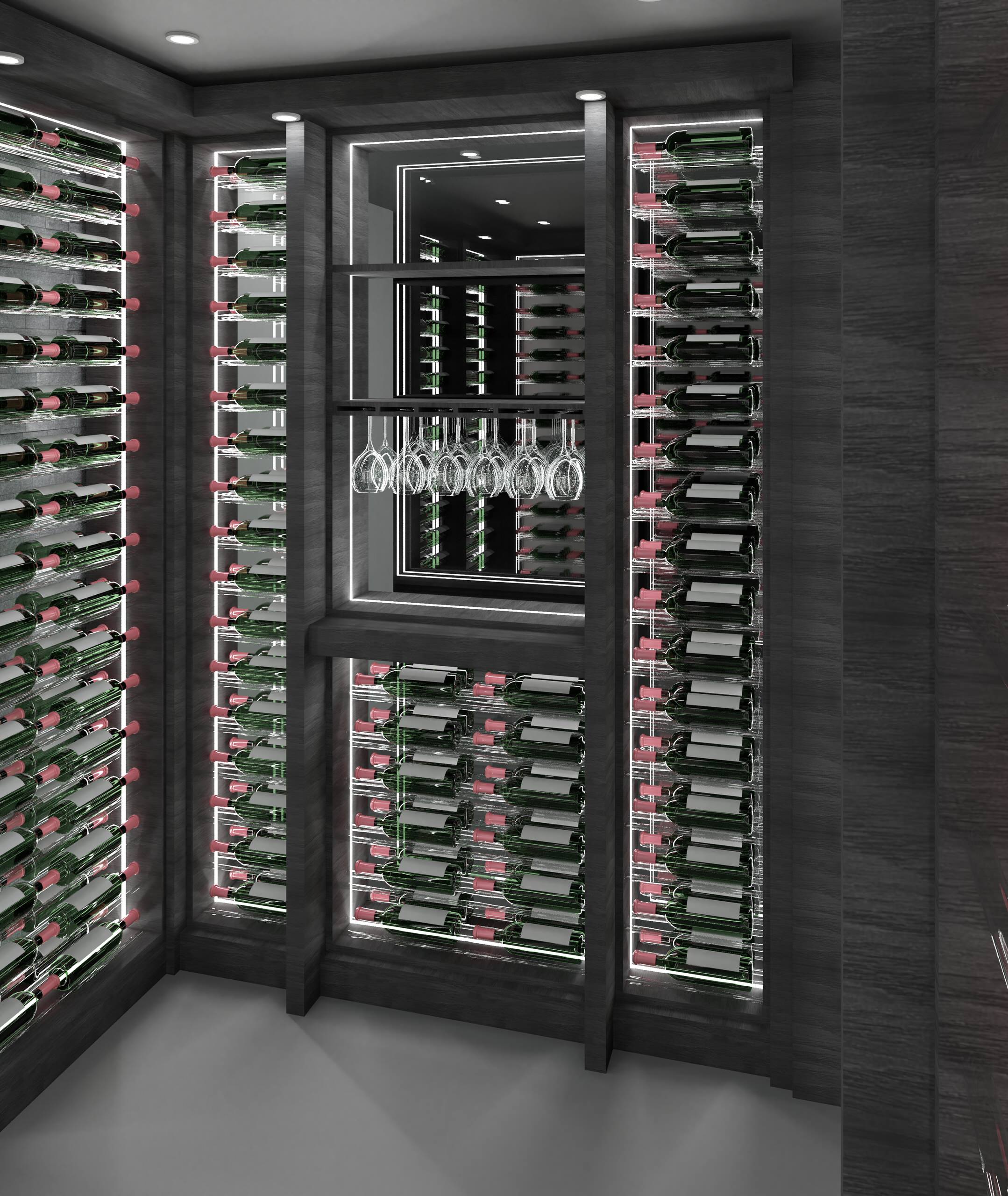 Custom Wine Holder with Glass Rods