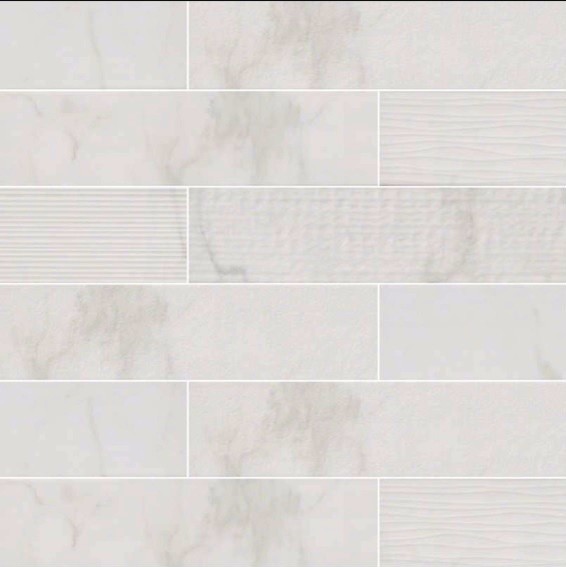 Clique White Carrara Mix Subway Tile Traditional Wall And Clique White Carrara Mix Subway Tile 4 X16