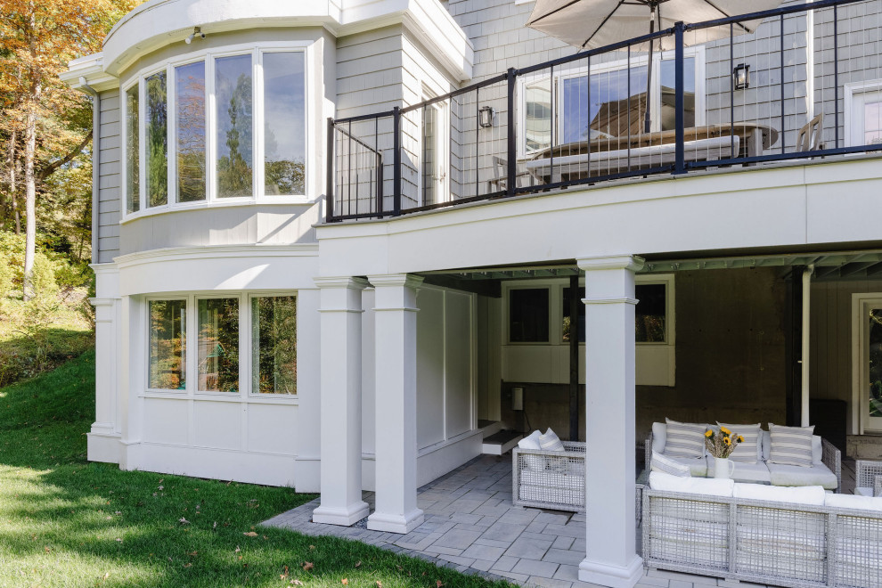 Inspiration for a transitional home design remodel in Boston