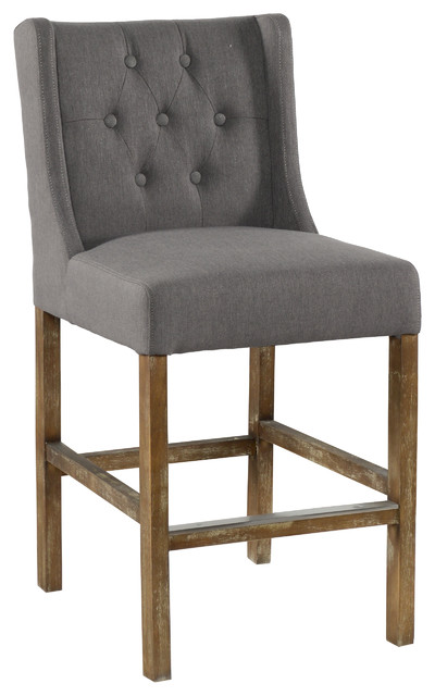 Karla Tufted 24 inch Counter stool by Kosas Home
