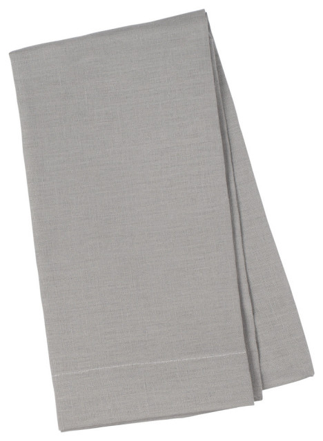 Silver Grey Linen Napkin 20x20, Set of 4