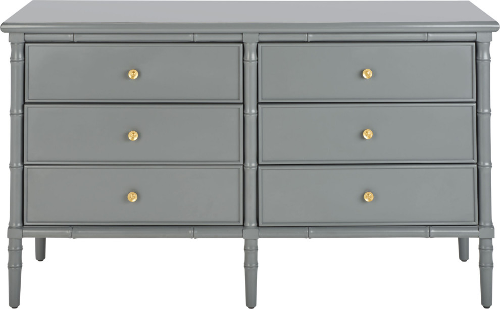 Mina 6 Drawer Dresser Asian Dressers by HedgeApple Houzz
