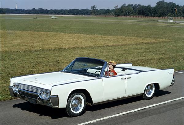 1961 Lincoln Continental Convertible - Promotional Photo Poster -  Contemporary - Prints And Posters - by Poster-Rama | Houzz