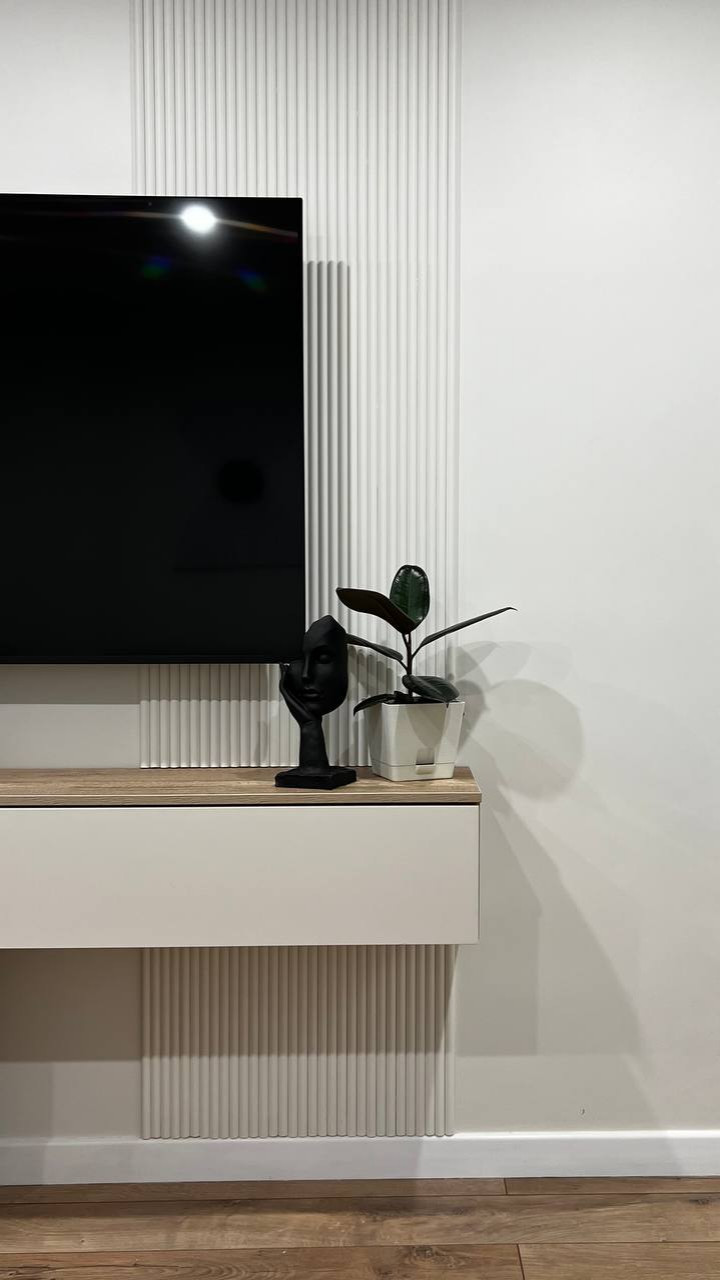 Трехкомнатная квартира в с природными оттенками