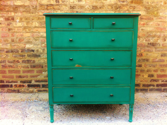 Vintage Dresser, Emerald Green by Mint Home