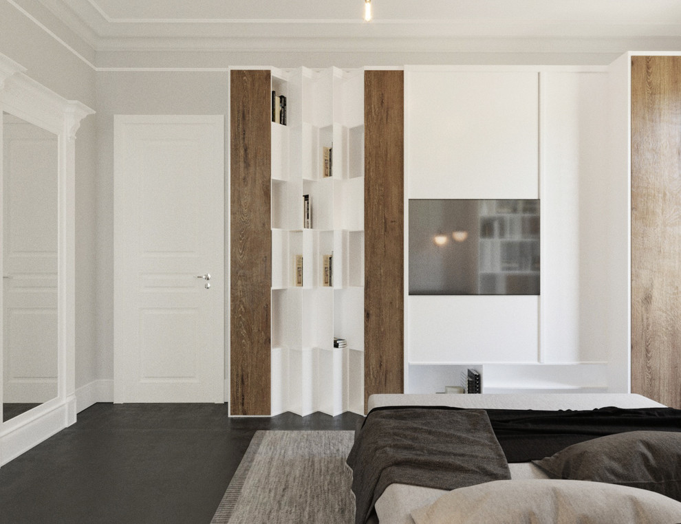 Спальня в исторической квартире