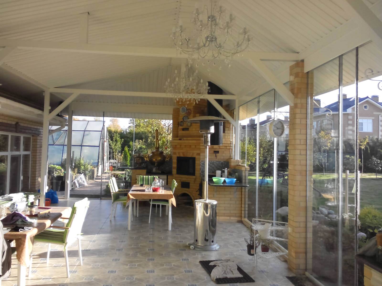 Безрамное холодное остекление в п. Михайловское