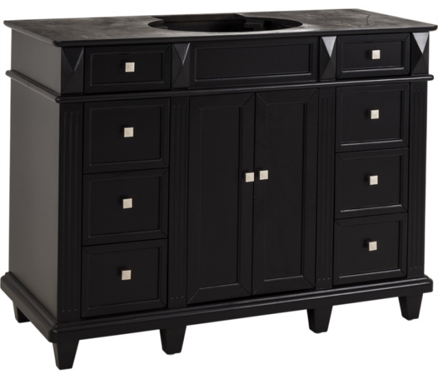 Hardware Resources Traditional Bathroom Vanity by Bath Elements in Black Transitional