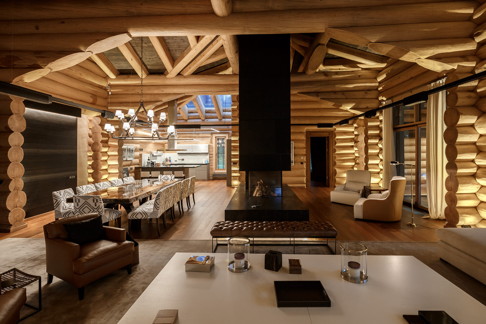 Интерьер деревянного дома