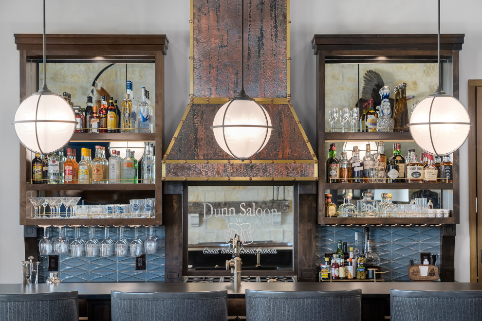 Stunning Hill Country Estate - French Country - Home Bar - Austin - by ...