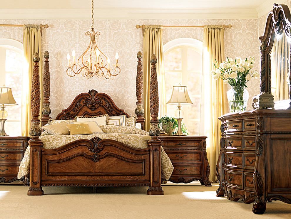 Design ideas for a traditional bedroom in Other.
