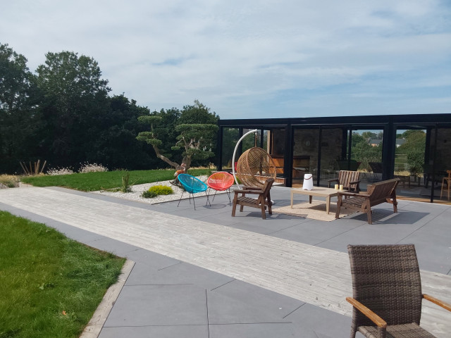Jardin en paliers contemporary-courtyard