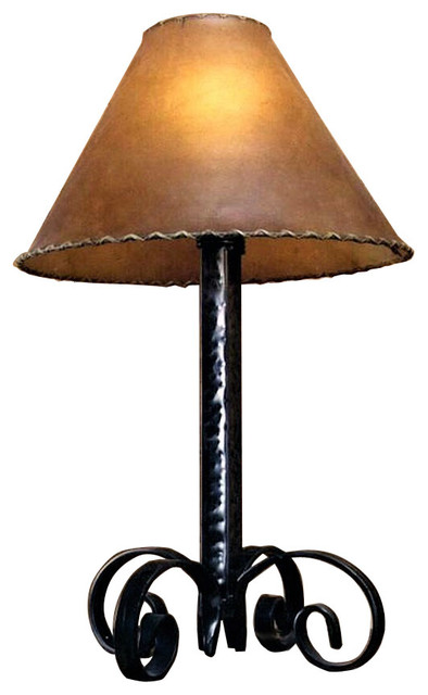 Rustic Hammered Iron Lamp, Western Floor Lamps