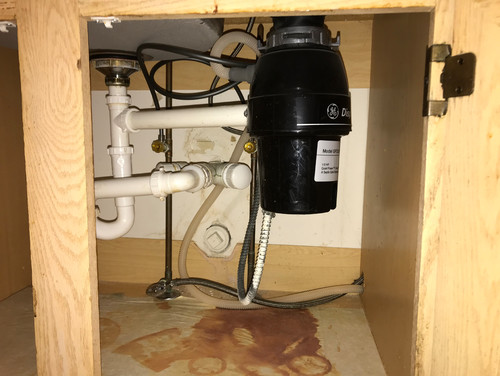 Plumbing In Kitchen Sink Base Cabinet, Cutting Kitchen Cabinets For Pipes
