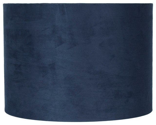 Classic Drum Suede Lamp Shade Contemporary Lamp Shades by