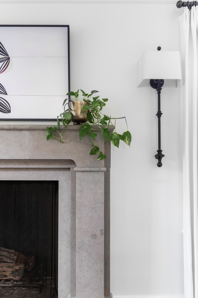 Example of a transitional home design design in Indianapolis