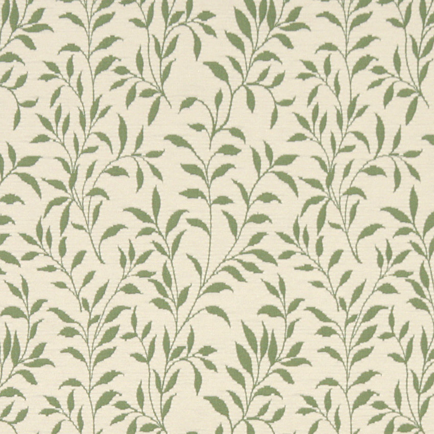 Green And Beige Floral Reversible Matelasse Upholstery Fabric By The Yard