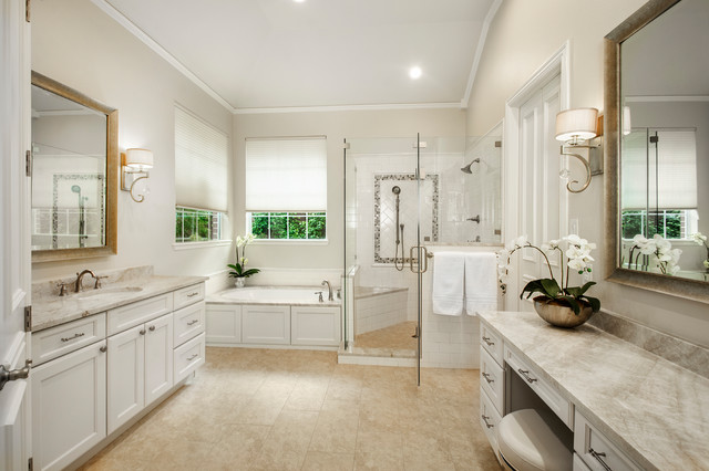 White Wash Cabinets for Classic Bathroom Makeovers
