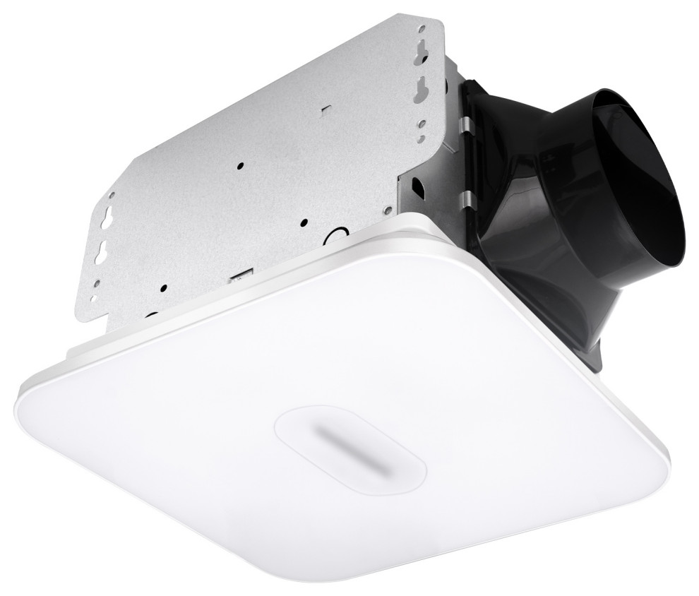 Akicon Bathroom Exhaust Fan with Dimmable Light & Night Light 90 CFM 1. ...