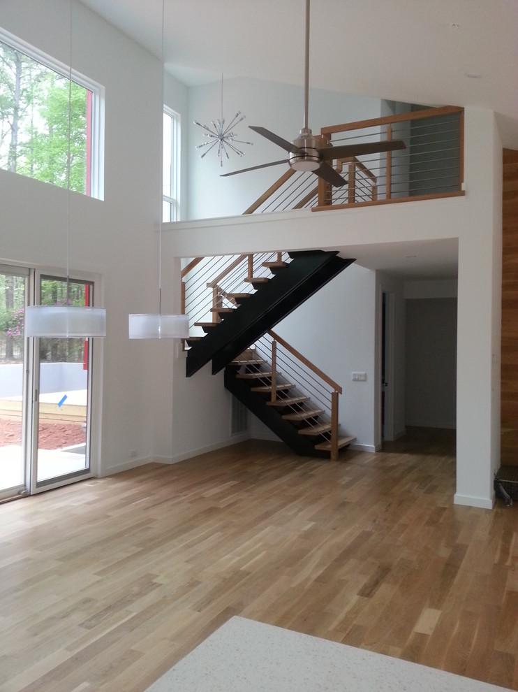Photo of a modern staircase in Charlotte.