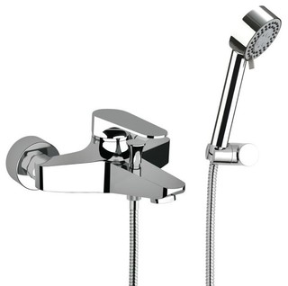 Bath Shower Mixer With Hand Shower and Shower Bracket
