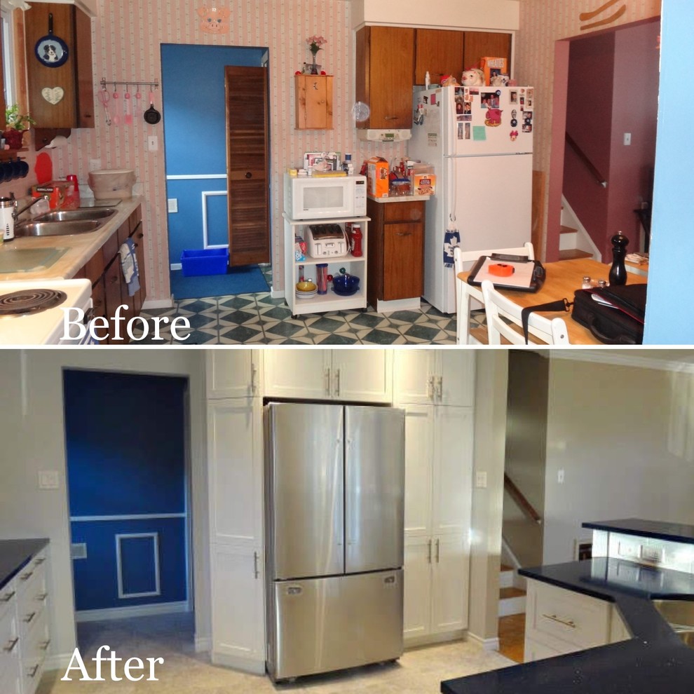 Inspiration for a transitional kitchen remodel in Toronto