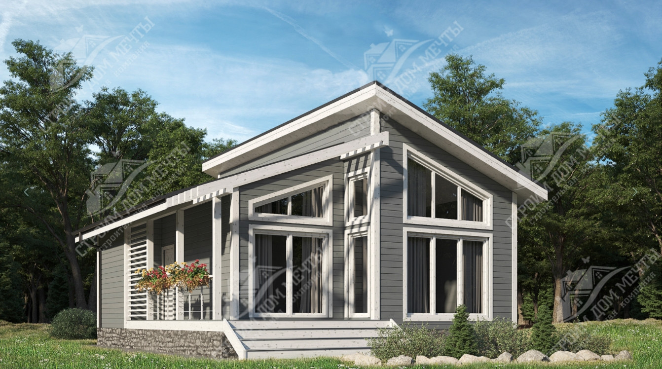 Дом 10х9 м, мансардный этаж