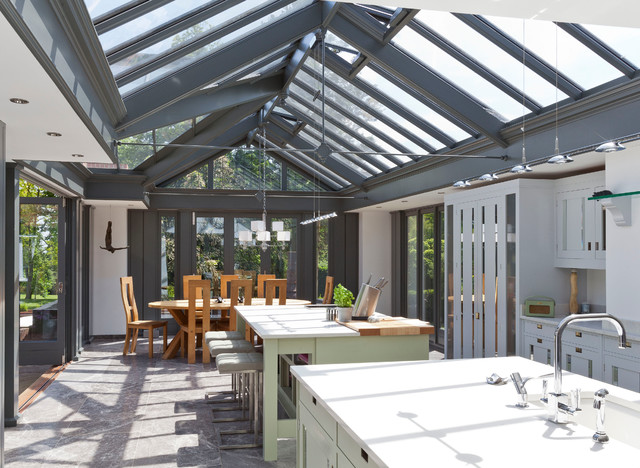 Large Kitchen Conservatory - Contemporary - Conservatory - Other - by ...