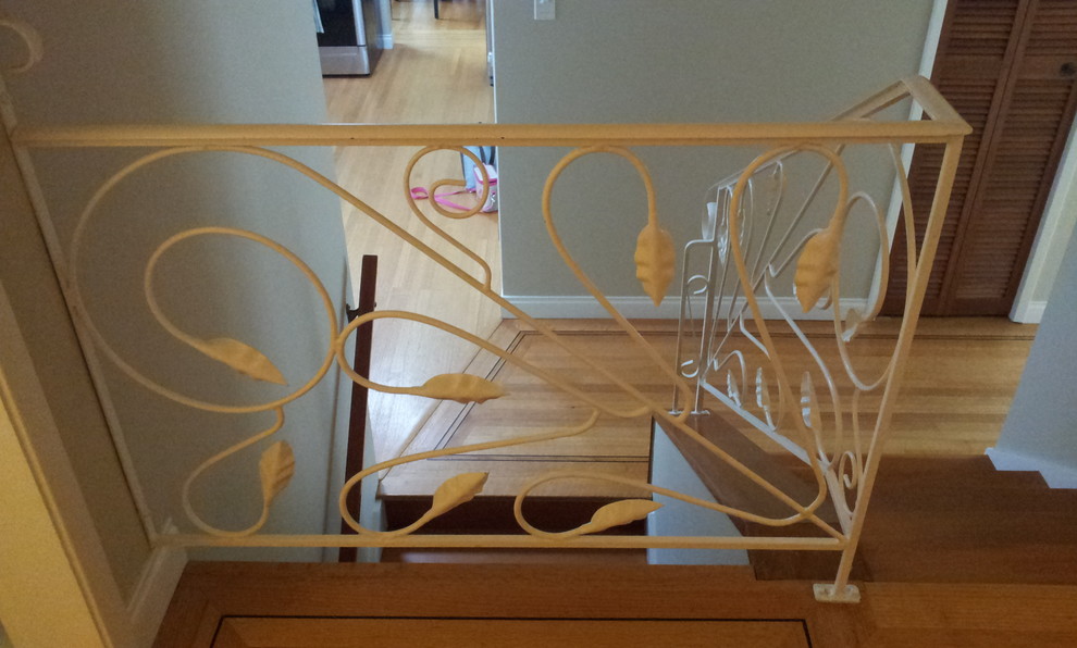 Ideas on how to update wrought iron stair railing?