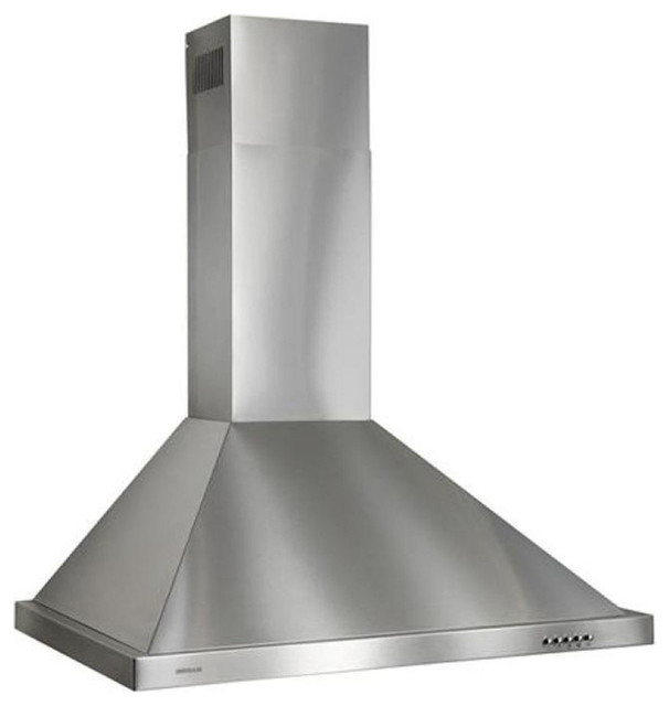 30" European Style Chimney Hood, 450 CFM Transitional Range Hoods