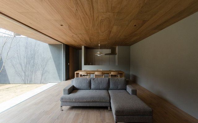 阿倍野のコートハウス　｜　Court house in Abeno minimalistisch-wohnbereich