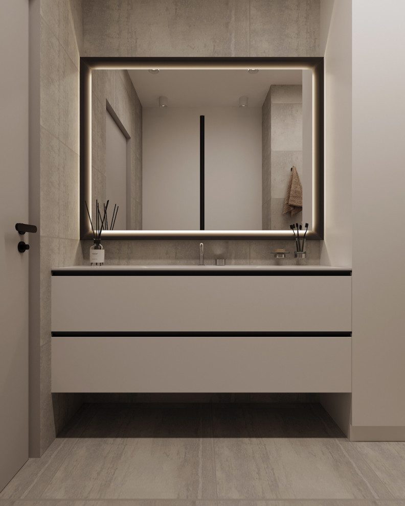 Интерьер в современном стиле в ЖК БИГ ТАЙМ