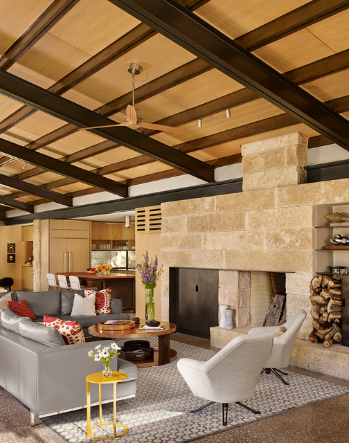 Modern Ranch trendy-dagligstue