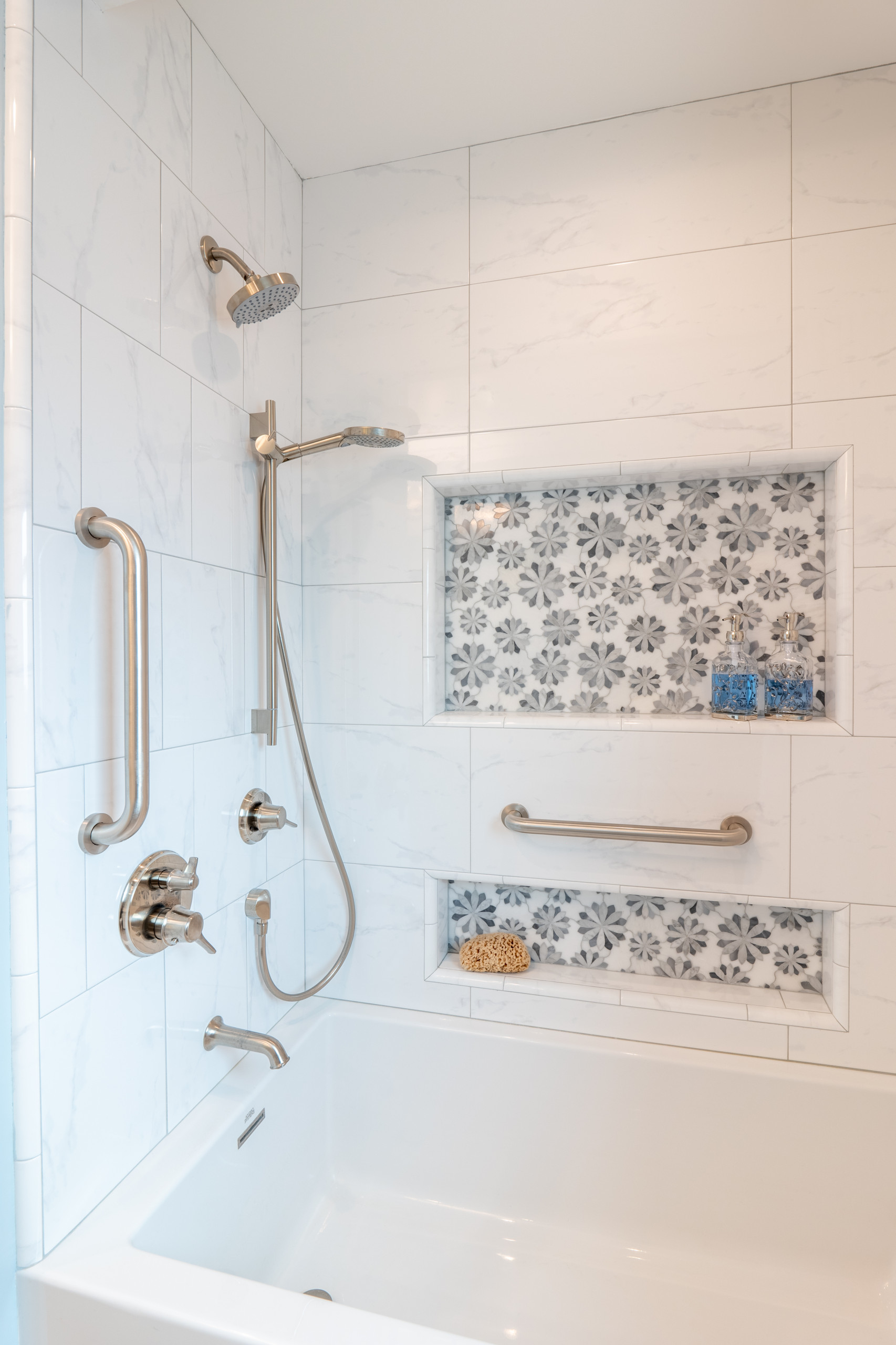 Los Altos Mosaic Hall Bath Remodel