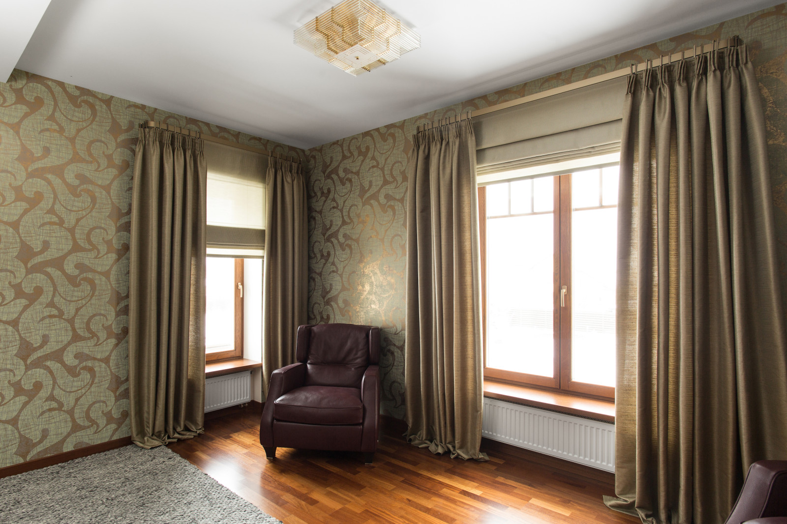 Текстильное оформление загородного дома