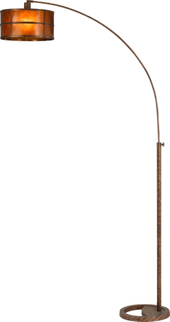 Fidrych Mica Shade Heavy Duty Arc Floor Lamp Contemporary Fidrych Mica Shade Heavy Duty Arc Floor Lamp Bo 2036 1l