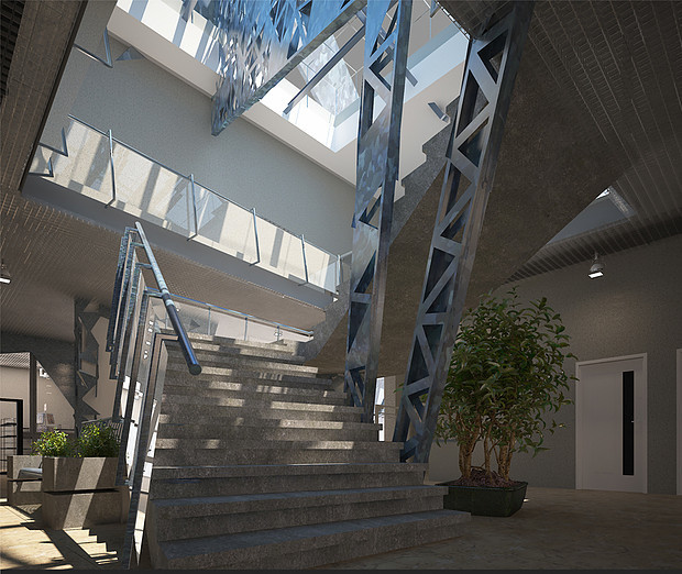 Дизайн-проект вестебюля клуба инновационных технологий