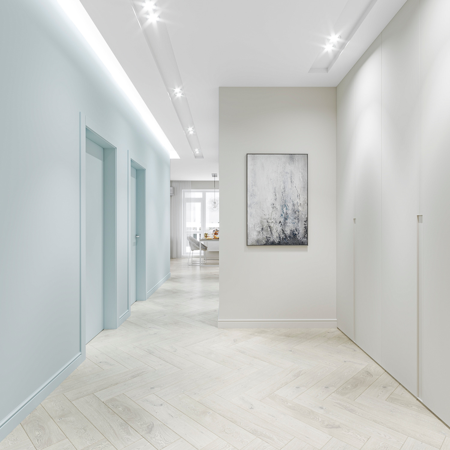 Квартира в пастельных тонах