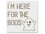 I/'m here for The Boos Halloween Stencil Durable /& Reusable Mylar Stencils
