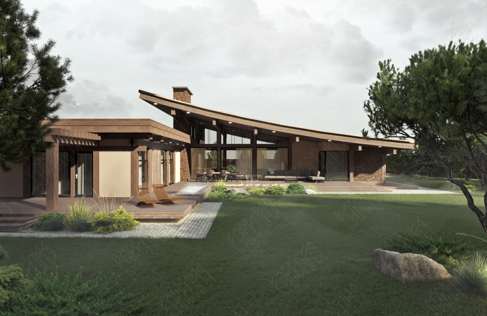 Вид на участок