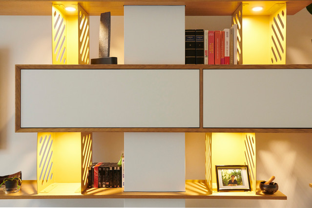 Gennevilliers-Agencement sur mesure contemporary-living-room