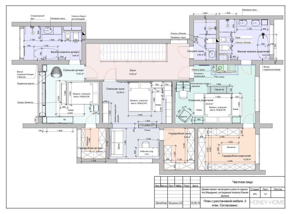 Рабочая часть; загородный дома 240 кв.м.