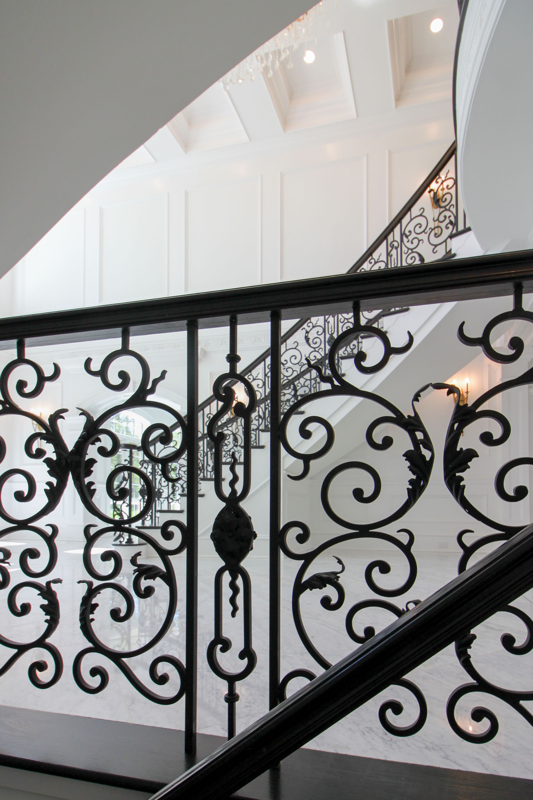 92_Grand Double Staircase in Exquisite Custom Home, Great Falls VA 22066