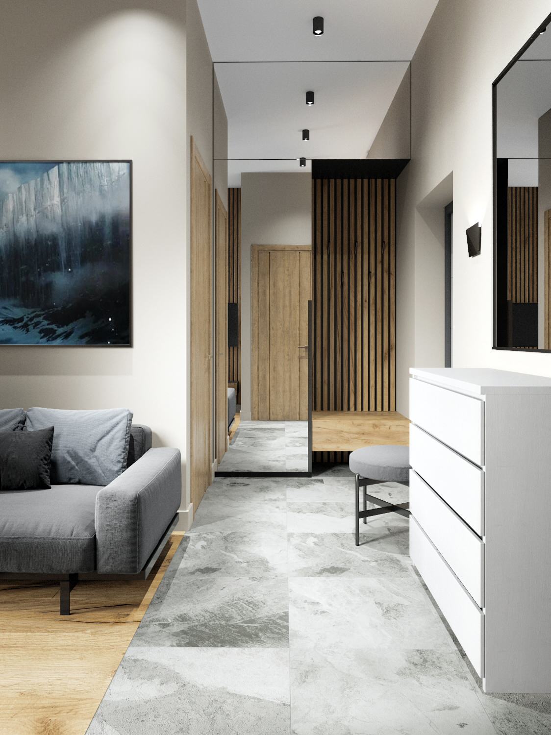 Стильная однушка с нордическим характером