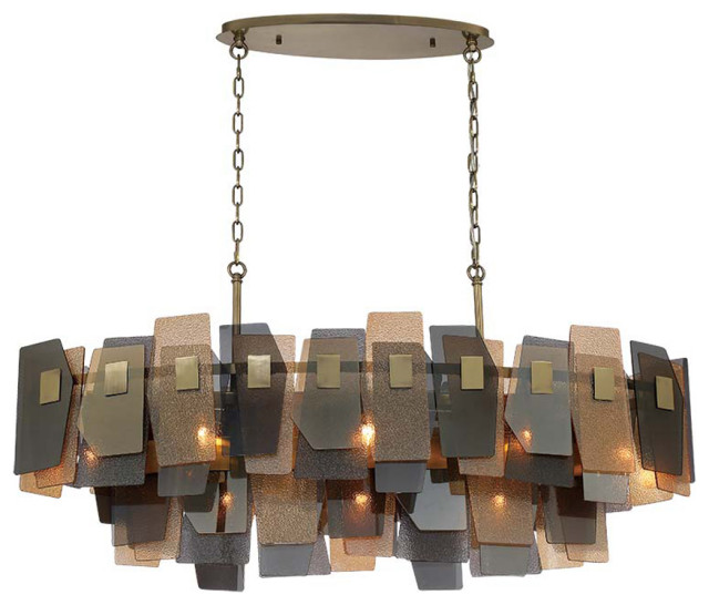 Cocolina 11 Light Chandelier, Bronze Contemporary Chandeliers by Eurofase Lighting Houzz