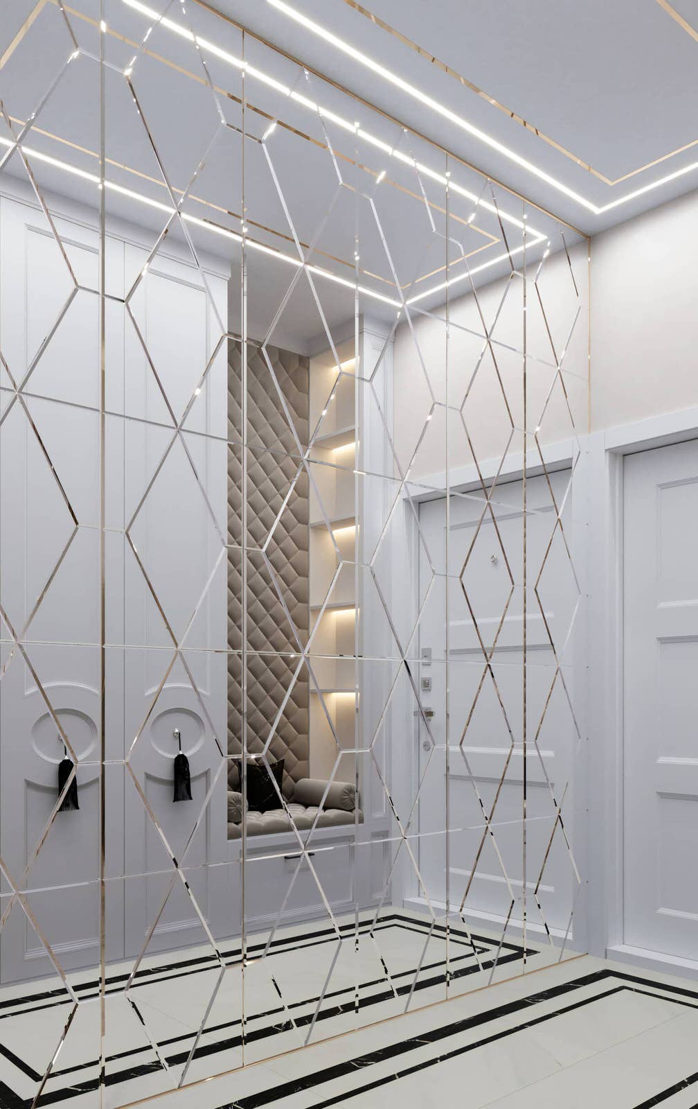 Дизайн и ремонт квартиры на Золоторожском Валу — Золотой акцент