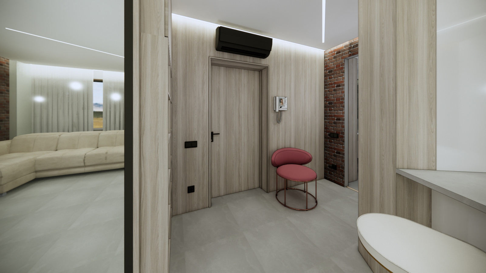 Небольшая квартира в современном стиле