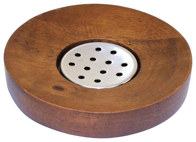 walnut soap dispenser