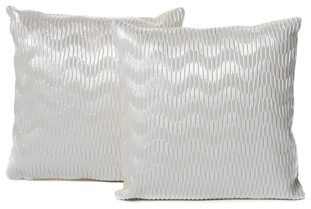 Gdf Studio Rakel Faux Leather Posh Pillow Contemporary