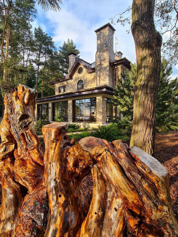 Арт-объект из корня сосны